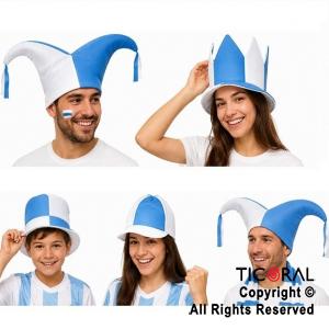 SOMBRERO JERSEY ARGENTINA MODELOS SURTIDOS x 10 UNIDADES